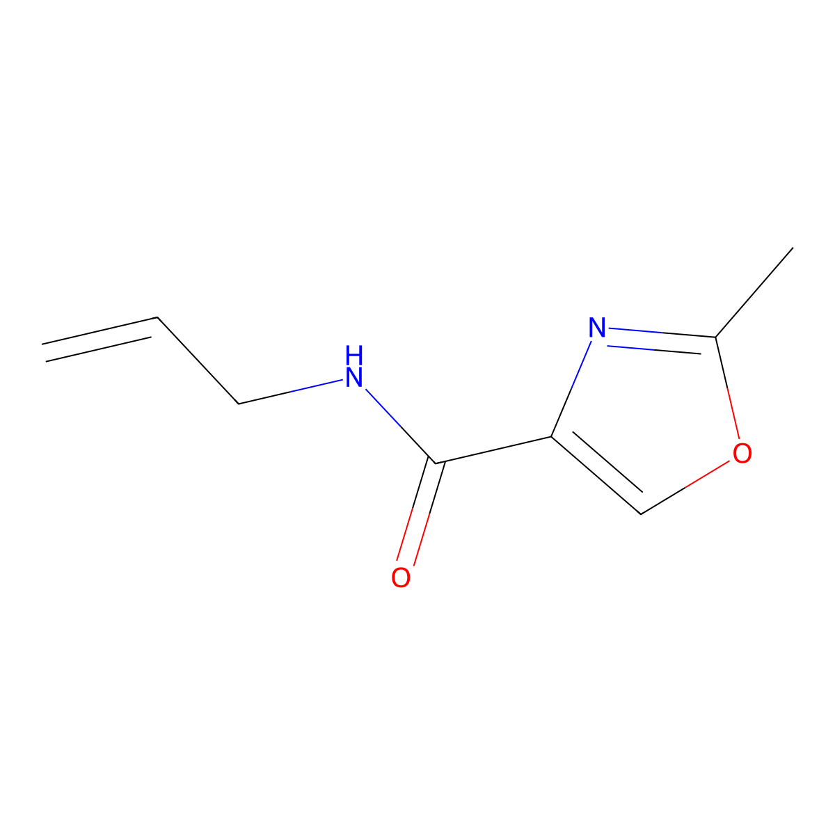 n-Allyl-2-methyloxazole-4-carboxamide molecular structure, CAS 1120224-87-4