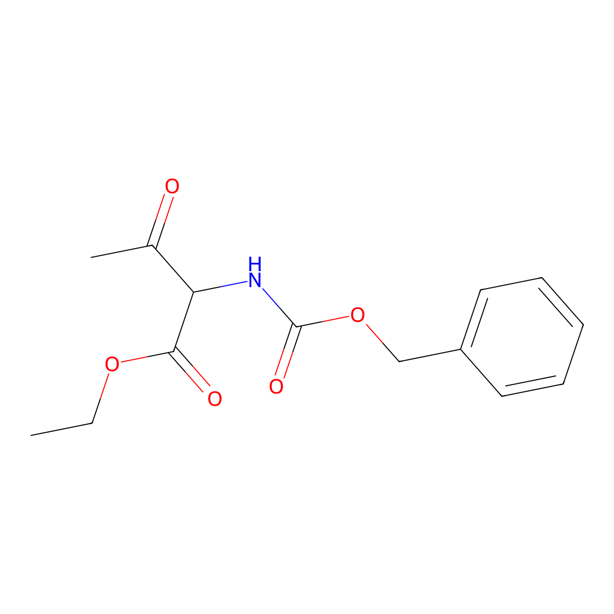 Ethyl 2-{[(benzyloxy)carbonyl]amino}-3-oxobutanoate molecular structure, CAS 112026-37-6