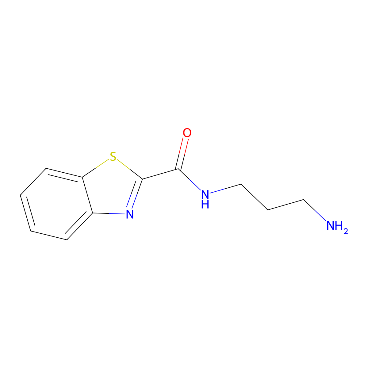 N-(3-aminopropyl)benzo[d]thiazole-2-carboxamide molecular structure, CAS 1120264-75-6
