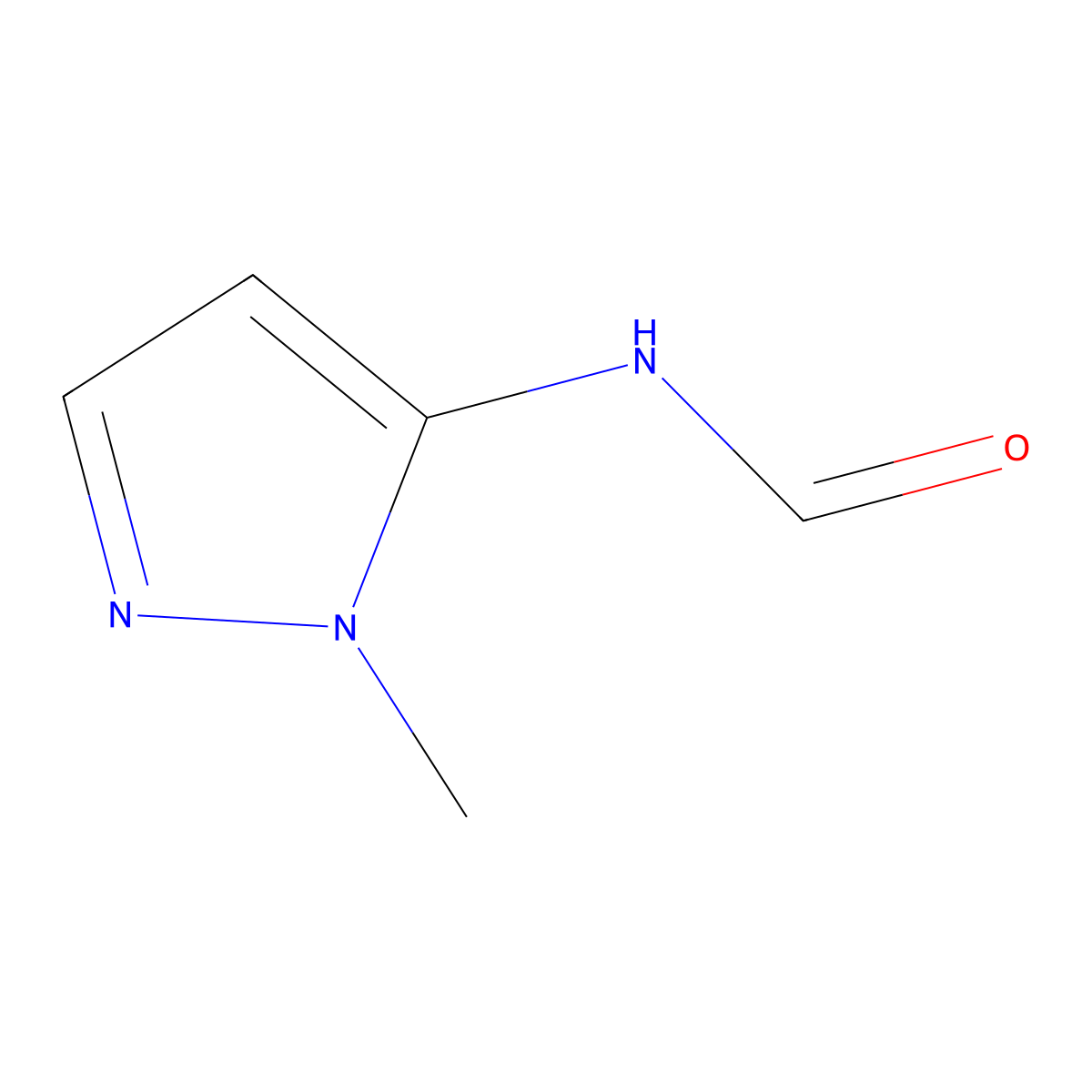5-Formamido-1-methylpyrazole molecular structure, CAS 112028-98-5