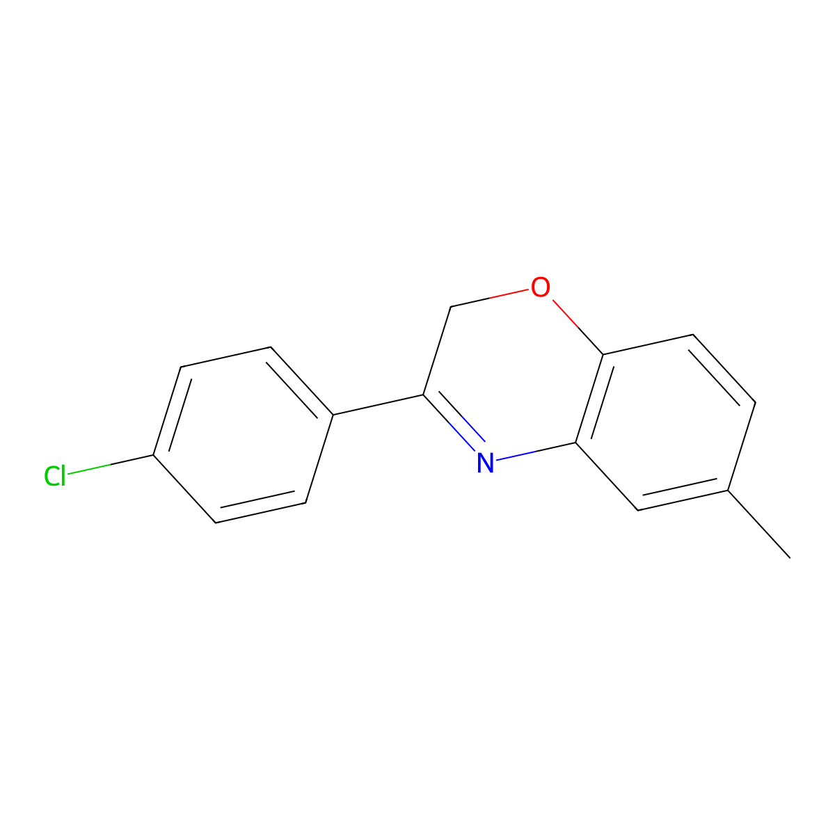 3-(4-chlorophenyl)-6-methyl-2H-1,4-benzoxazine molecular structure, CAS 112030-46-3