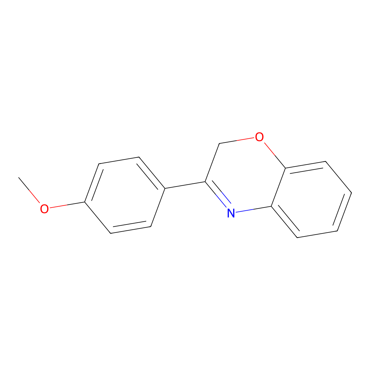 3-(4-methoxyphenyl)-2H-1,4-benzoxazine molecular structure, CAS 112030-48-5