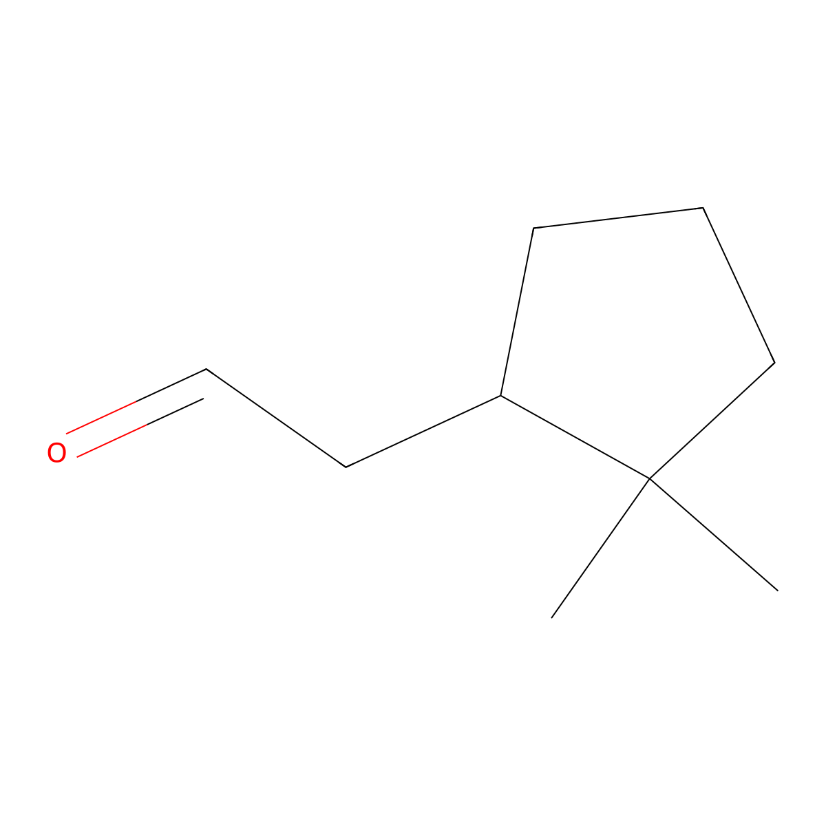 2-(2,2-Dimethylcyclopentyl)acetaldehyde molecular structure, CAS 1120362-31-3