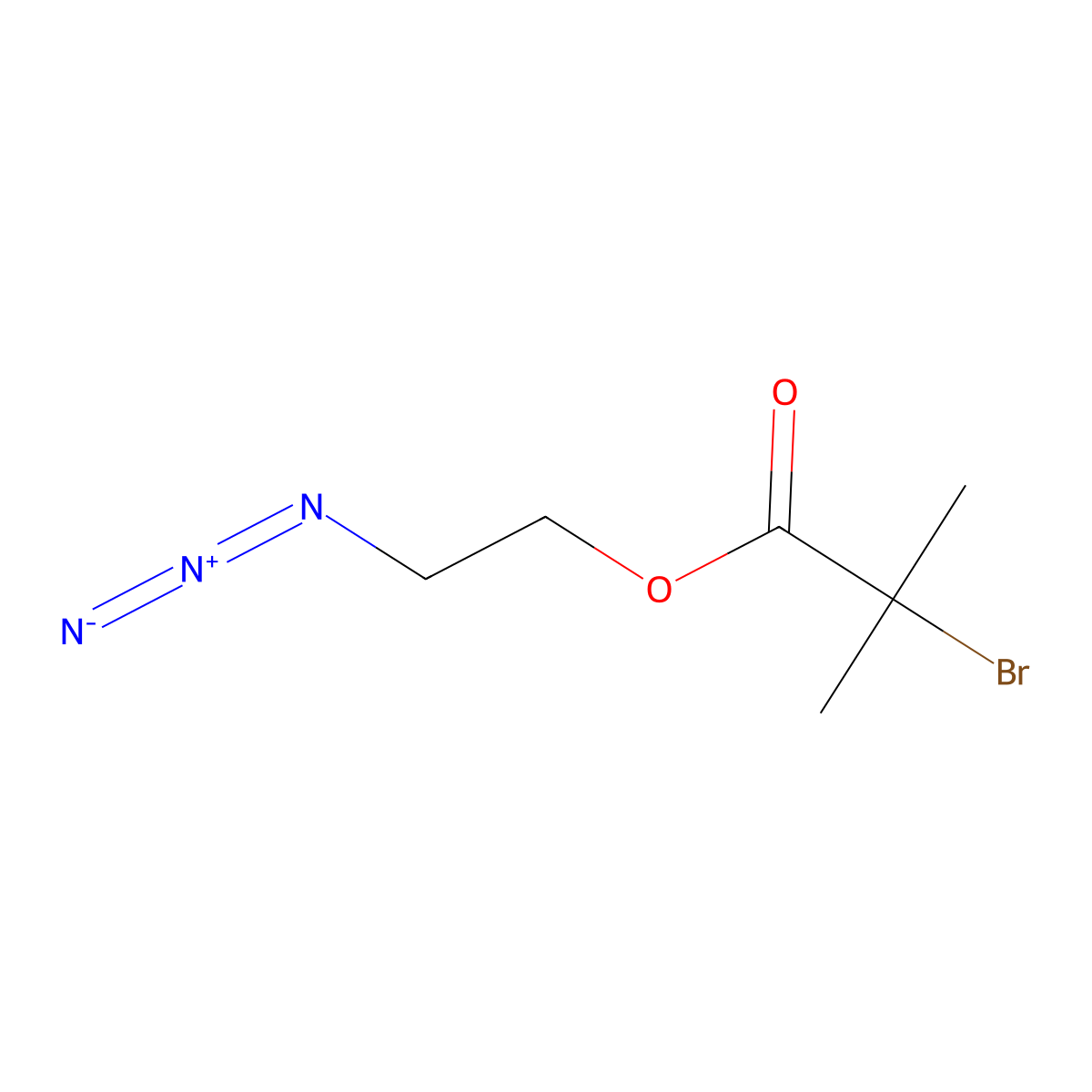 Br-Boc-C2-azido molecular structure, CAS 1120364-53-5
