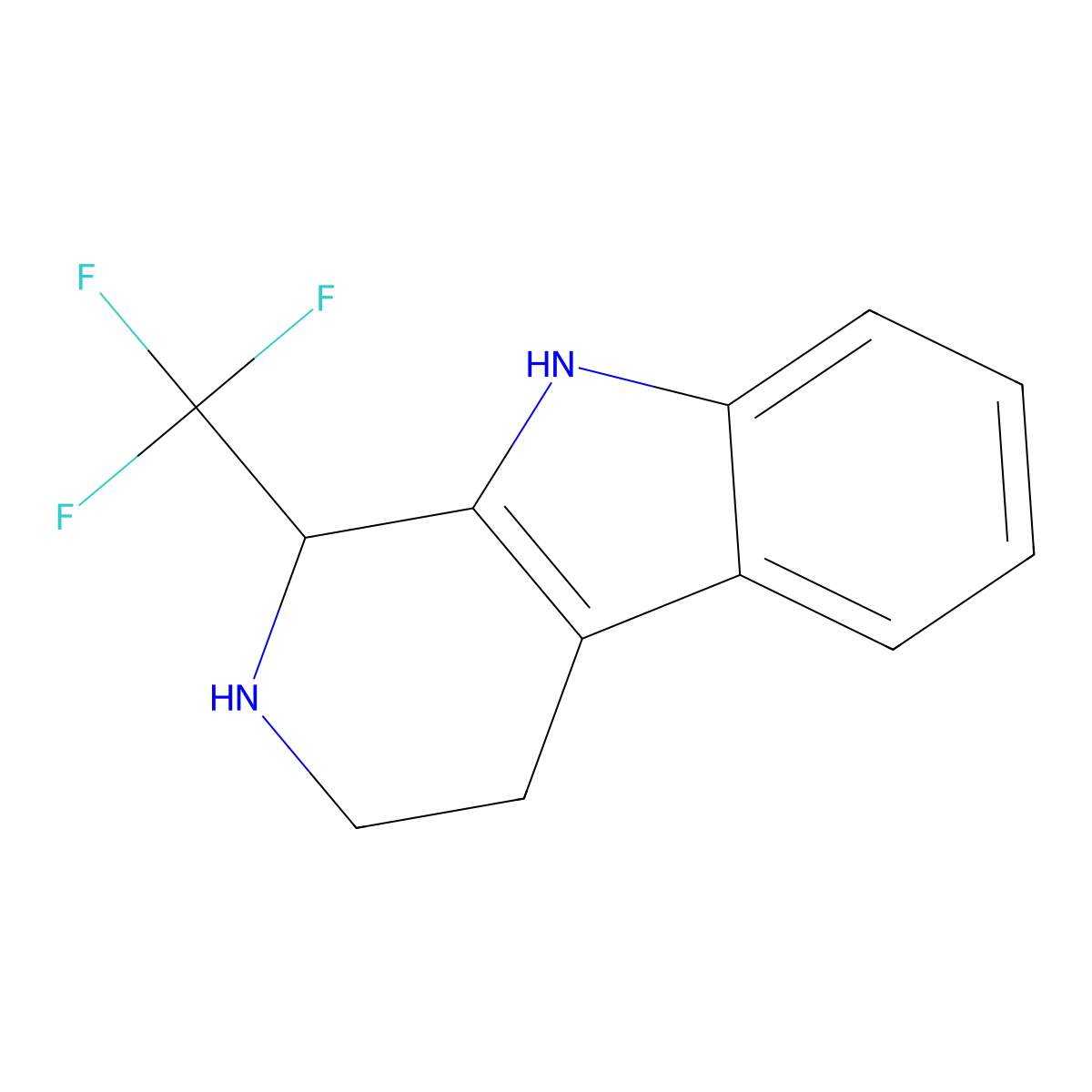 1-(Trifluoromethyl)-2,3,4,9-tetrahydro-1H-beta-carboline molecular structure, CAS 112037-78-2