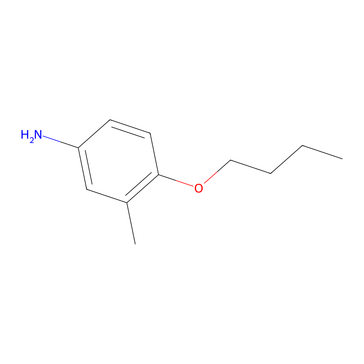 4-Butoxy-3-methylaniline molecular structure, CAS 112056-19-6