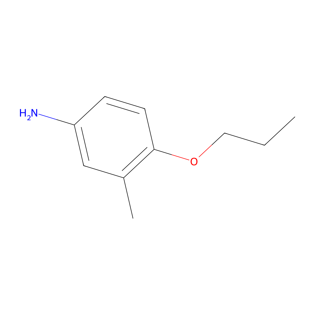 3-Methyl-4-propoxyaniline molecular structure, CAS 112056-20-9