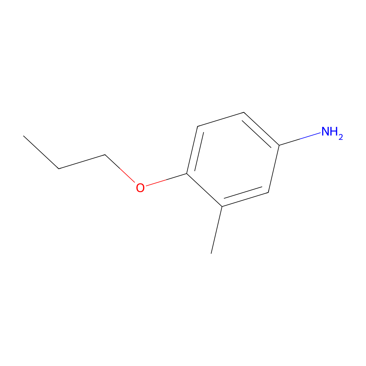 3-Methyl-4-propoxyaniline molecular structure, CAS 112056-20-9