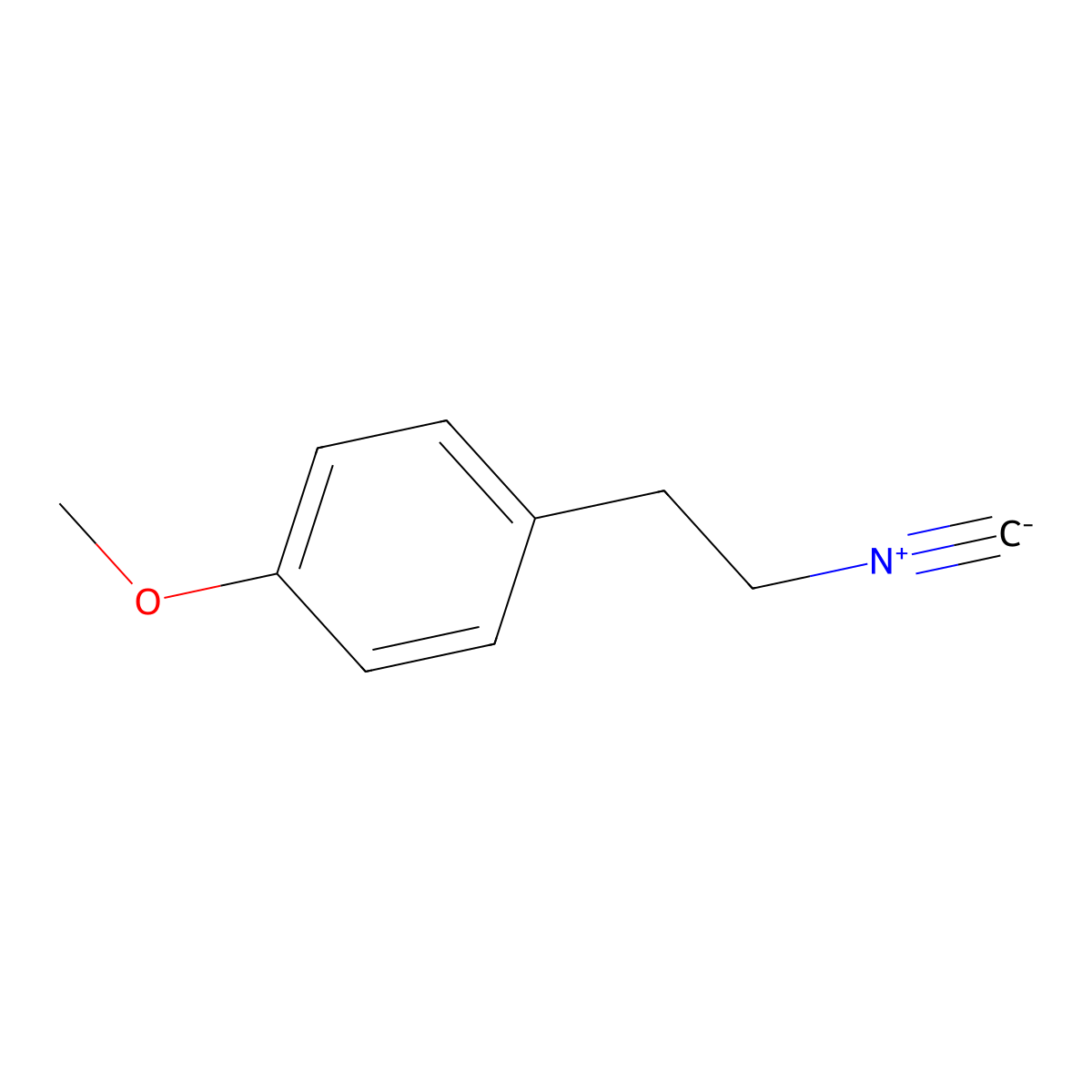2-(4-Methoxyphenyl)ethylisocyanide molecular structure, CAS 112057-91-7