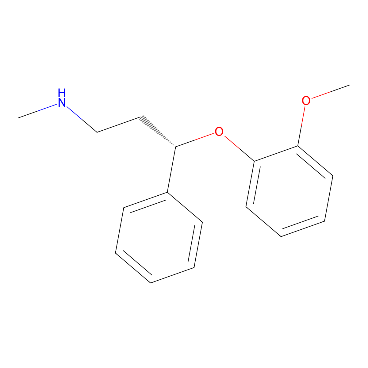 Nisoxetine, (-)- molecular structure, CAS 112066-66-7