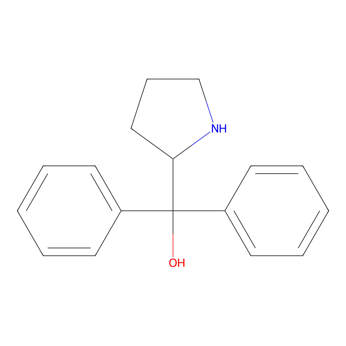 Diphenylprolinol molecular structure, CAS 112068-01-6