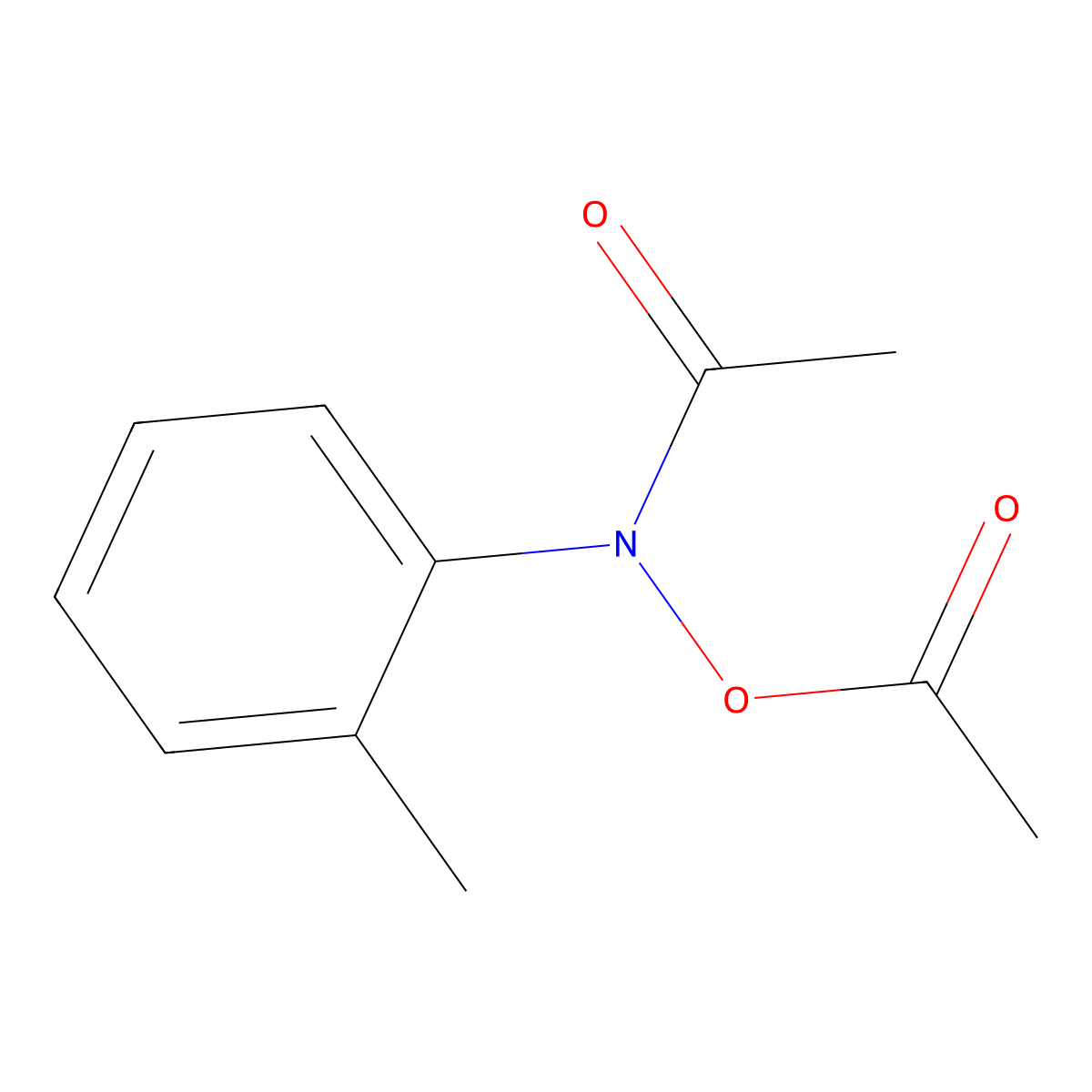 N-Acetoxy-N-acetyl-o-toluidine molecular structure, CAS 112077-92-6