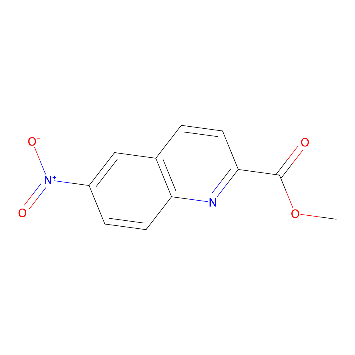 Methyl 6-nitroquinoline-2-carboxylate molecular structure, CAS 112089-59-5