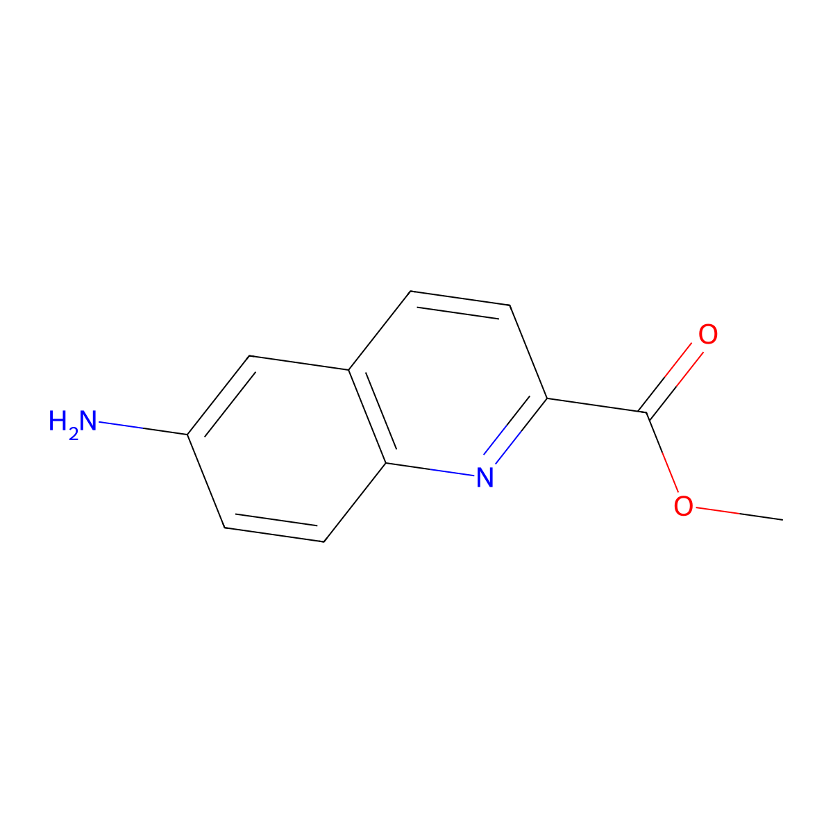 Methyl 6-aminoquinoline-2-carboxylate molecular structure, CAS 112089-60-8