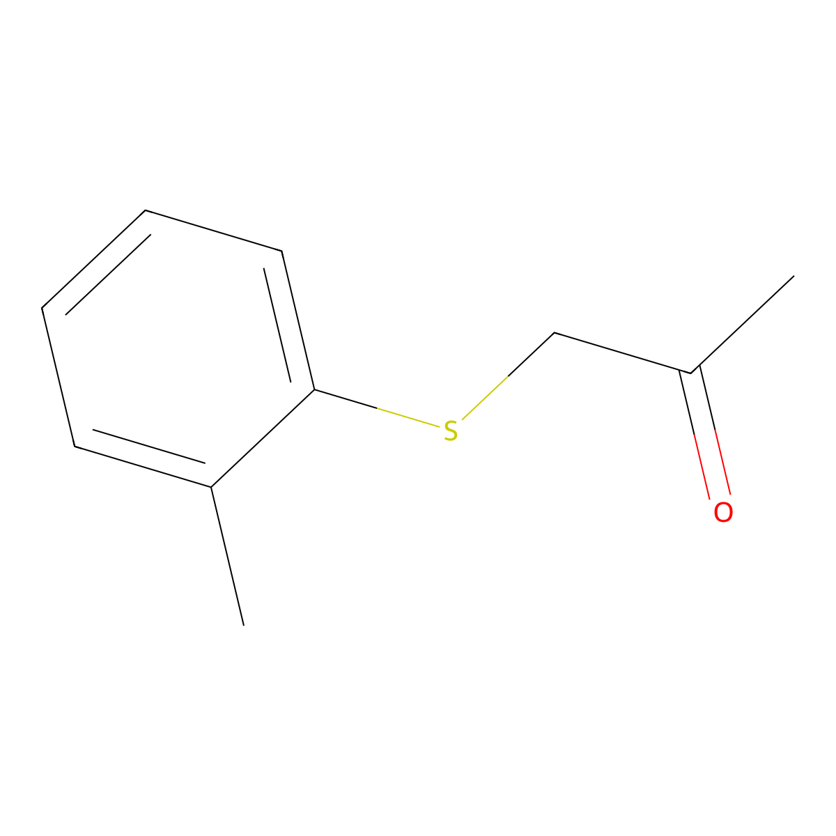 1-[(2-Methylphenyl)sulfanyl]propan-2-one molecular structure, CAS 112091-20-0