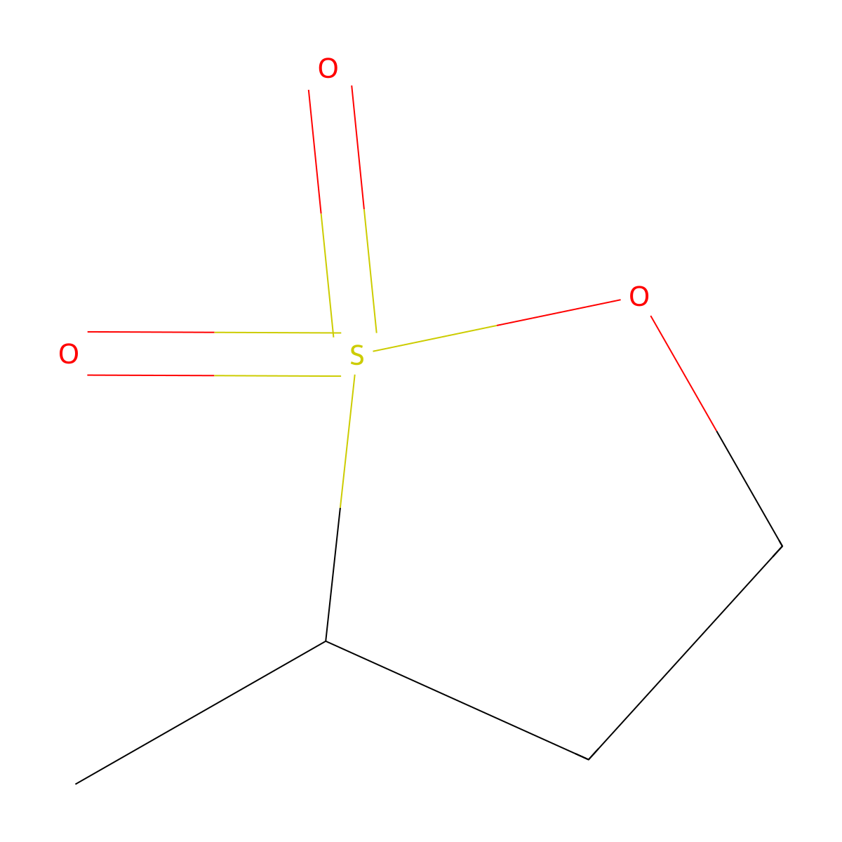 1,2-Oxathiolane, 3-methyl-, 2,2-dioxide molecular structure, CAS 1121-03-5