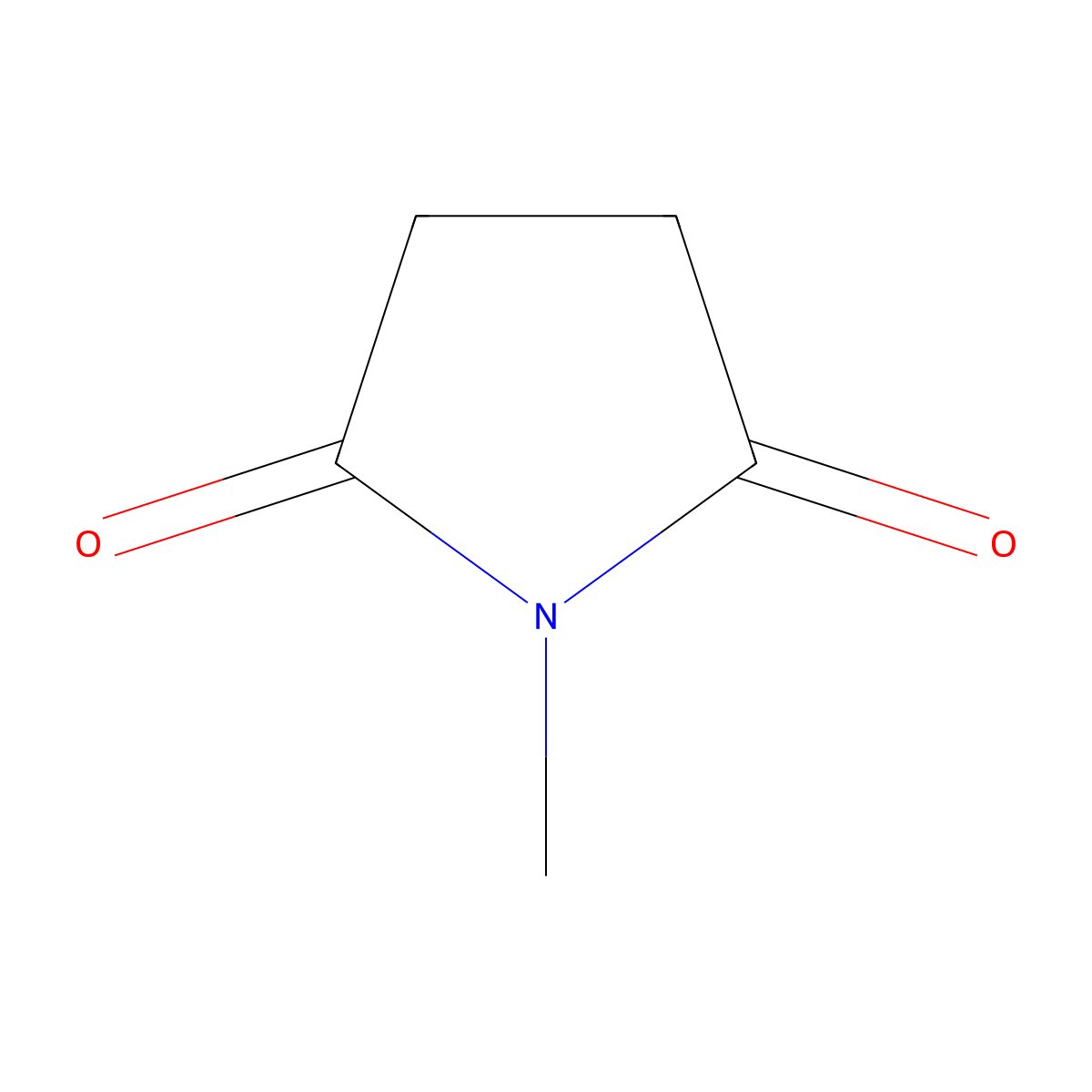 N-Methylsuccinimide molecular structure, CAS 1121-07-9