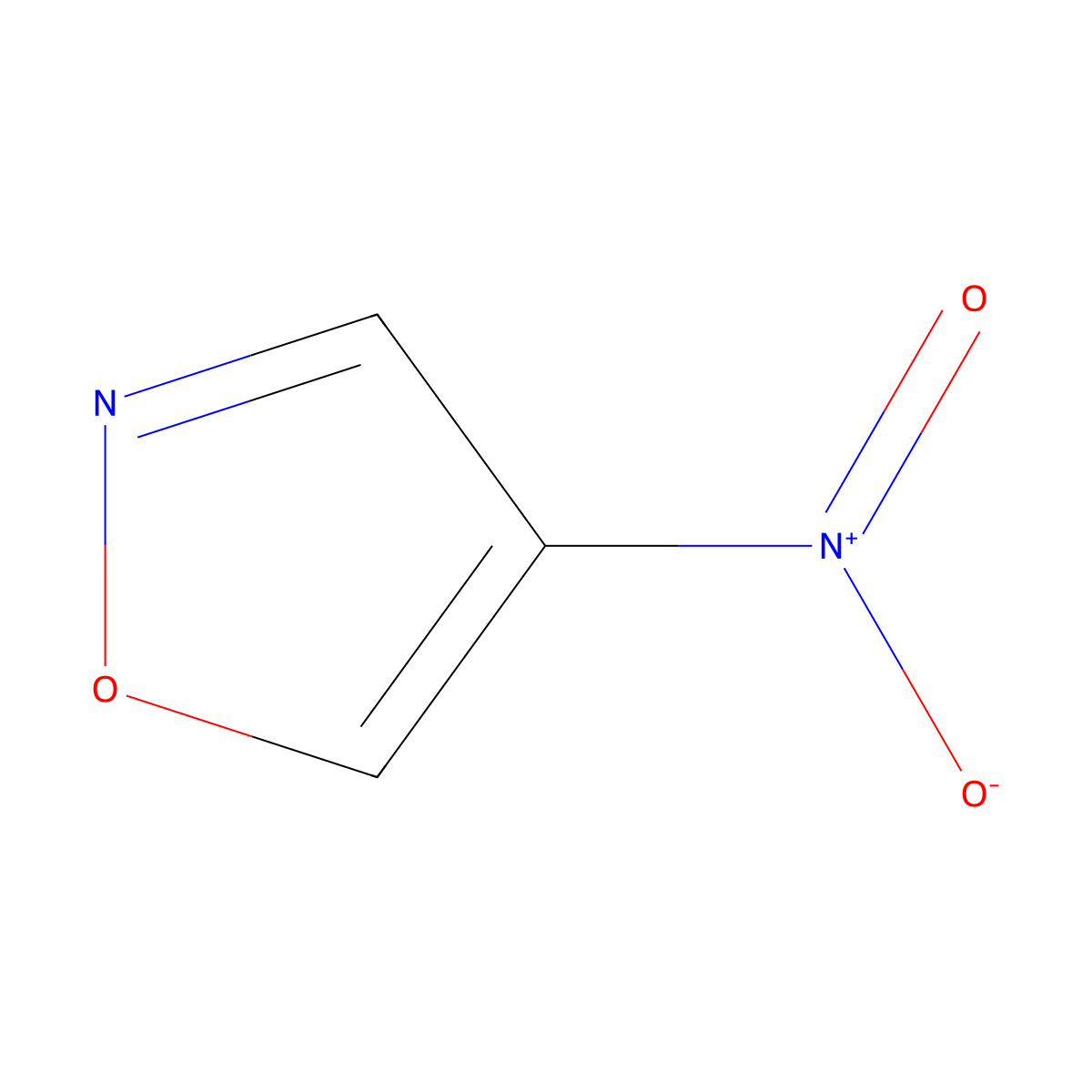 4-Nitroisoxazole molecular structure, CAS 1121-13-7