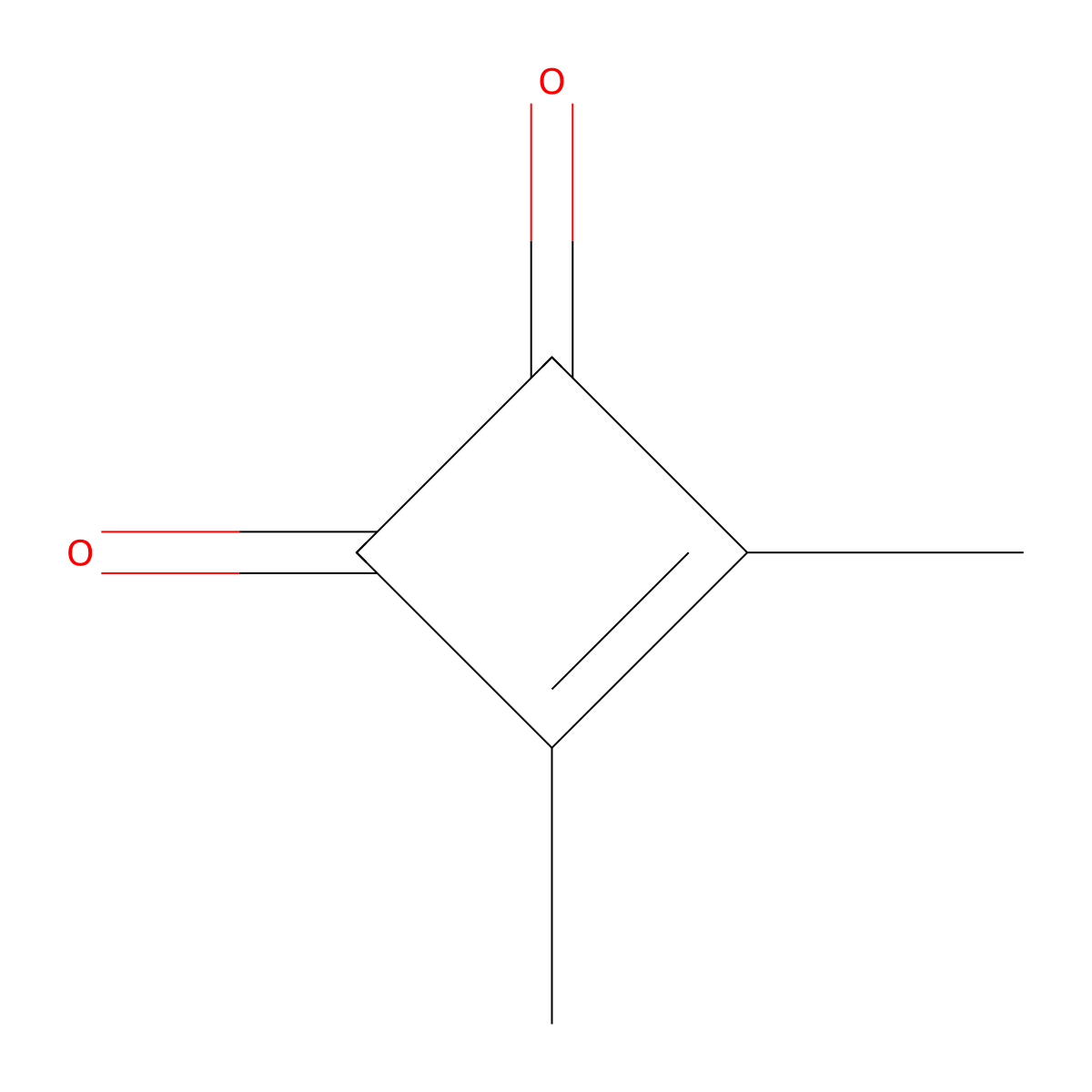 3-Cyclobutene-1,2-dione, 3,4-dimethyl- molecular structure, CAS 1121-15-9