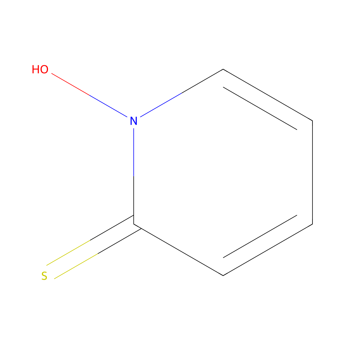Pyrithione molecular structure, CAS 1121-30-8
