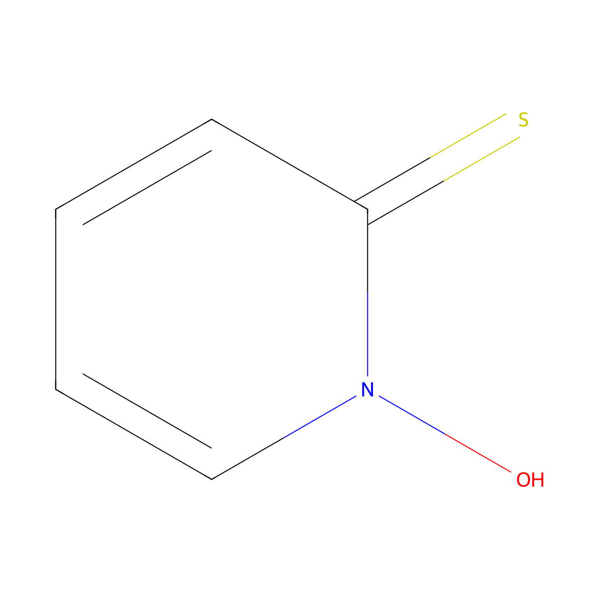 Pyrithione molecular structure, CAS 1121-30-8