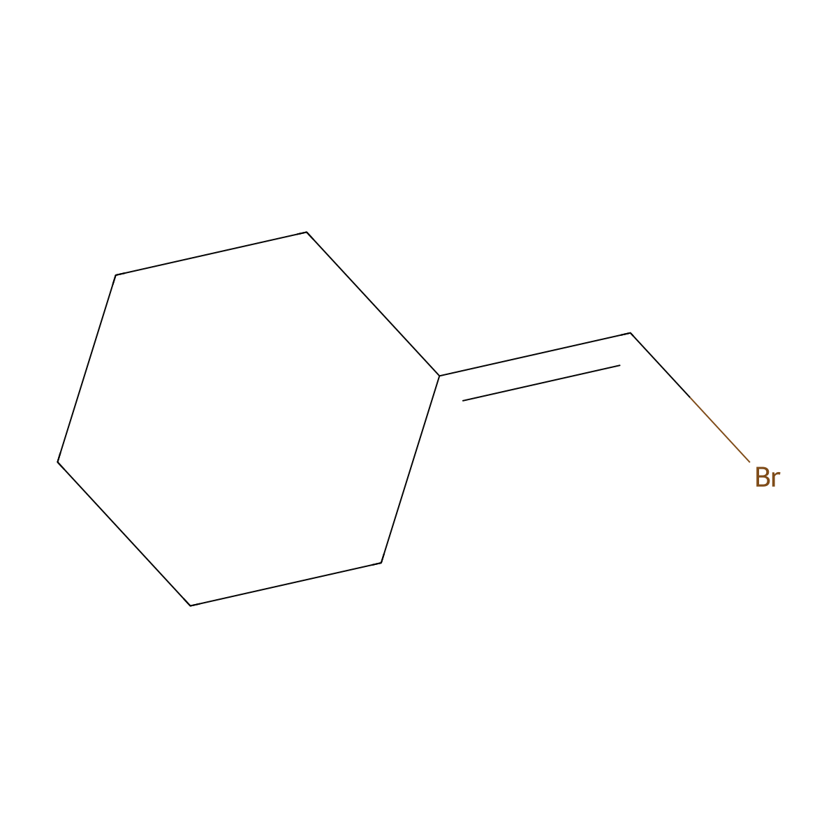 Bromomethylenecyclohexane molecular structure, CAS 1121-49-9