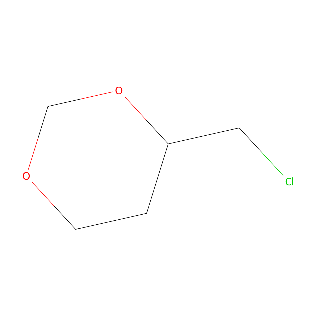 4-Chloromethyl-[1,3]dioxane molecular structure, CAS 1121-62-6