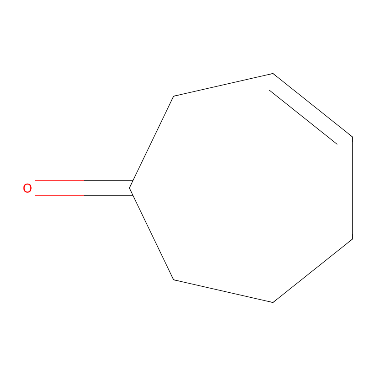 3-Cyclohepten-1-one molecular structure, CAS 1121-64-8