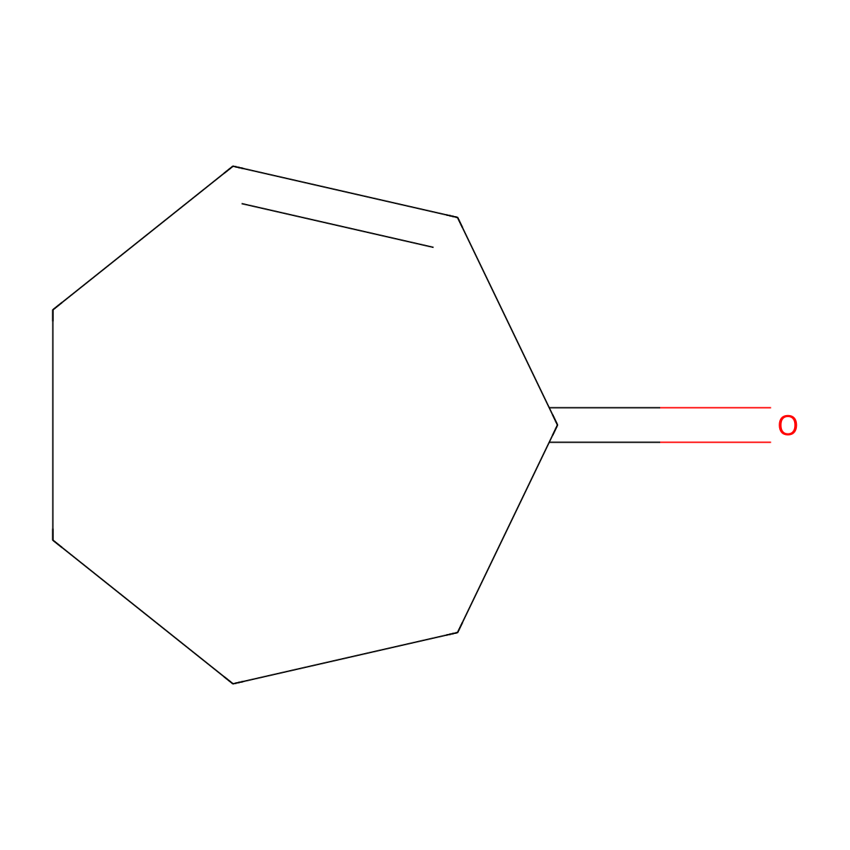 2-Cyclohepten-1-one molecular structure, CAS 1121-66-0