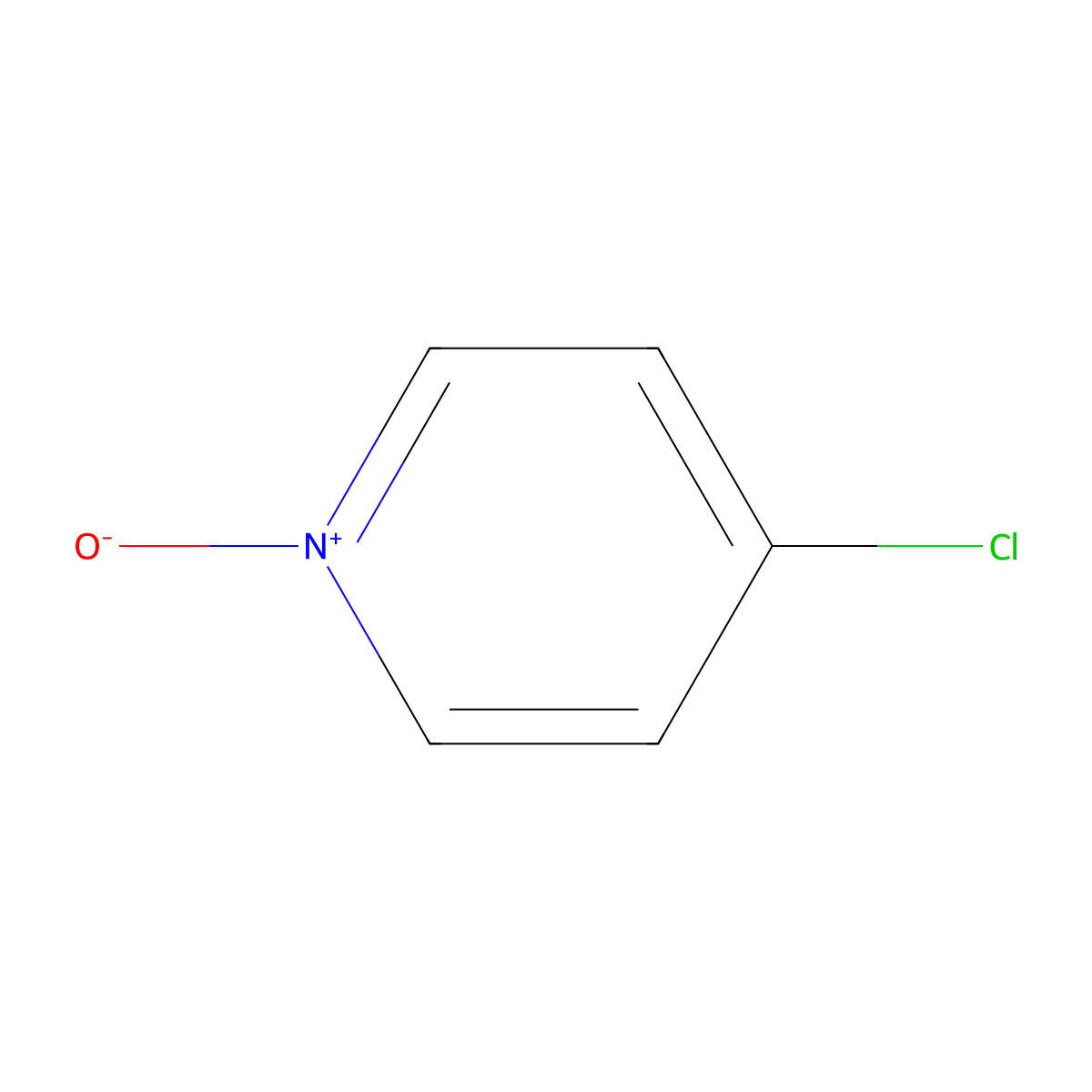 4-chloropyridine N-oxide molecular structure, CAS 1121-76-2