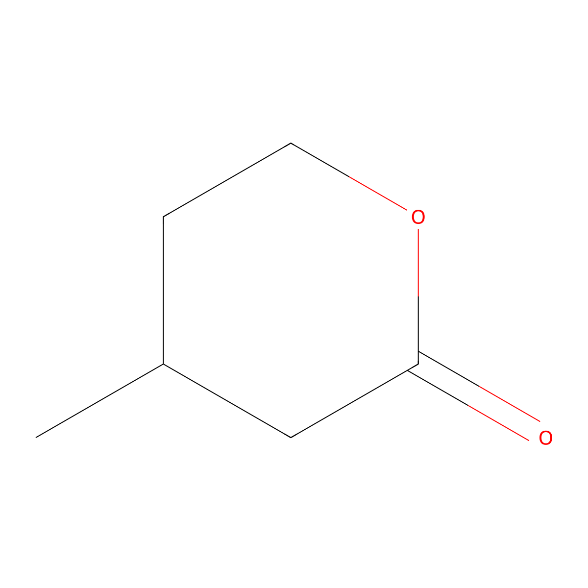 beta-Methyl-delta-valerolactone molecular structure, CAS 1121-84-2