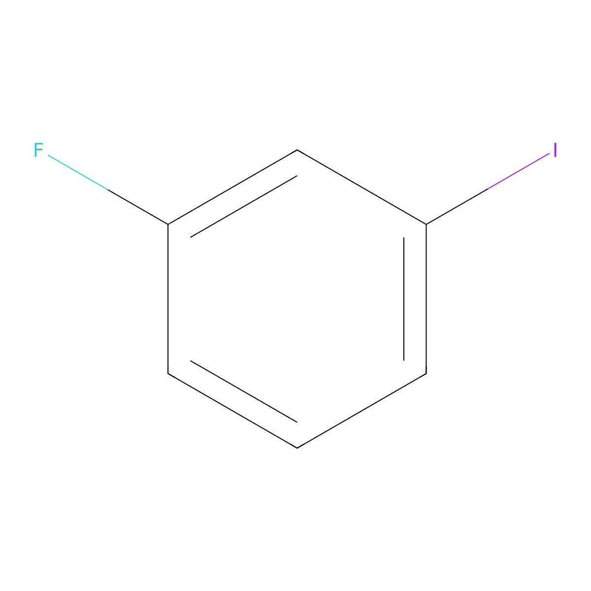 1-Fluoro-3-iodobenzene molecular structure, CAS 1121-86-4
