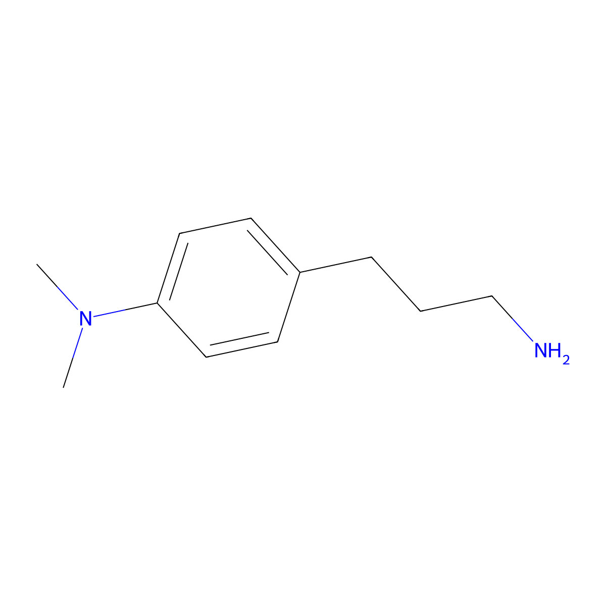 4-(3-aminopropyl)-N,N-dimethylaniline molecular structure, CAS 112103-97-6