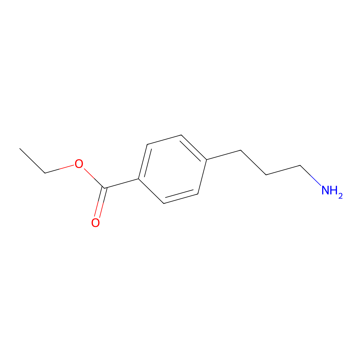 Ethyl 4-(3-aminopropyl)benzoate molecular structure, CAS 112104-15-1