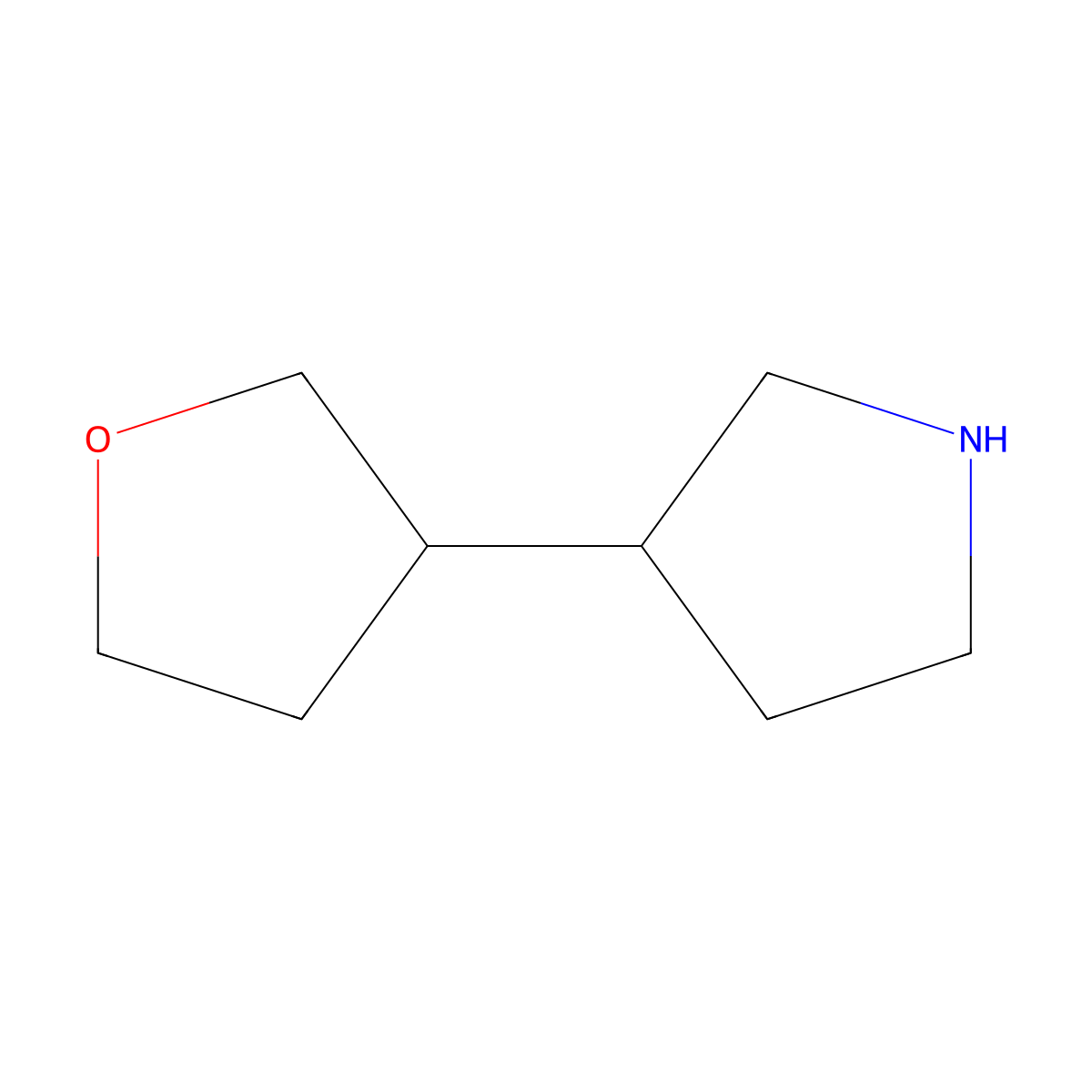 3-(Oxolan-3-yl)pyrrolidine molecular structure, CAS 1121057-47-3