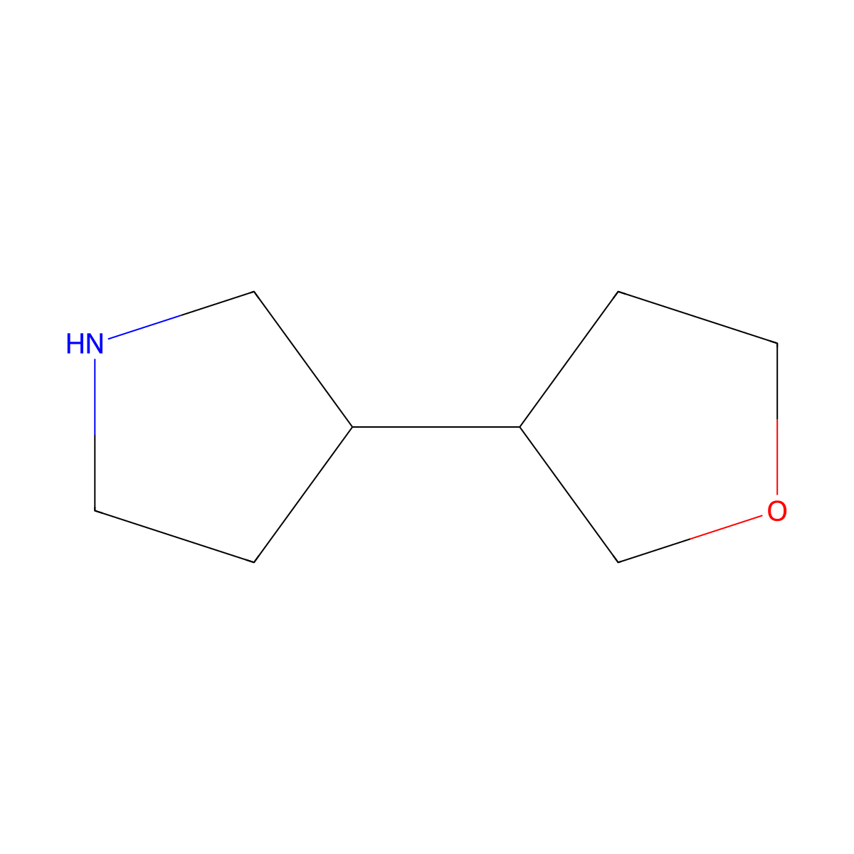3-(Oxolan-3-yl)pyrrolidine molecular structure, CAS 1121057-47-3