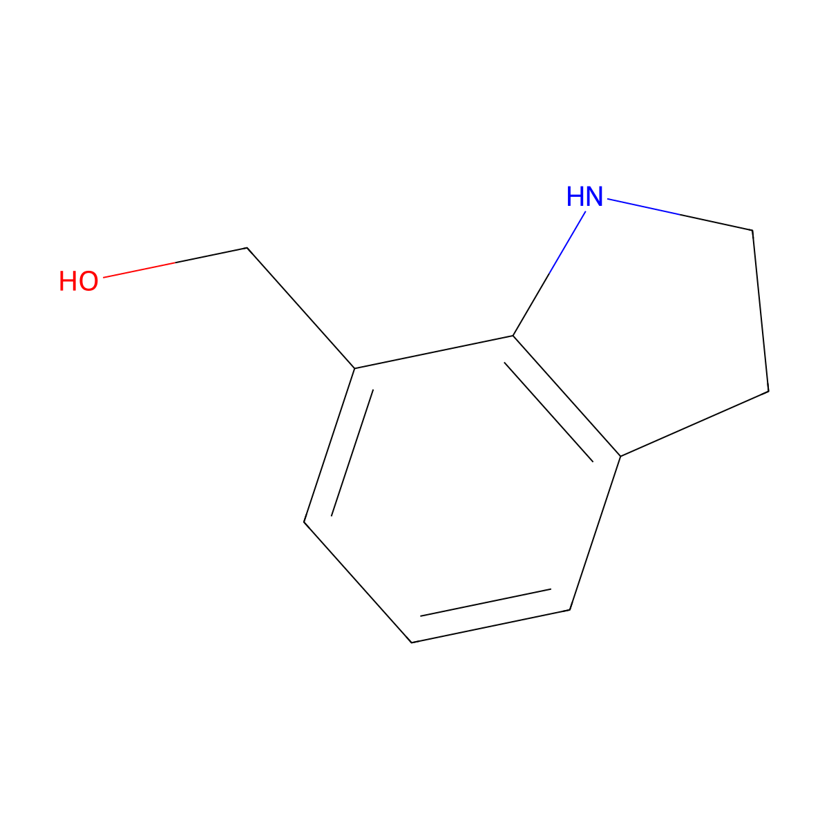 (2,3-Dihydro-1H-indol-7-yl)methanol molecular structure, CAS 112106-89-5