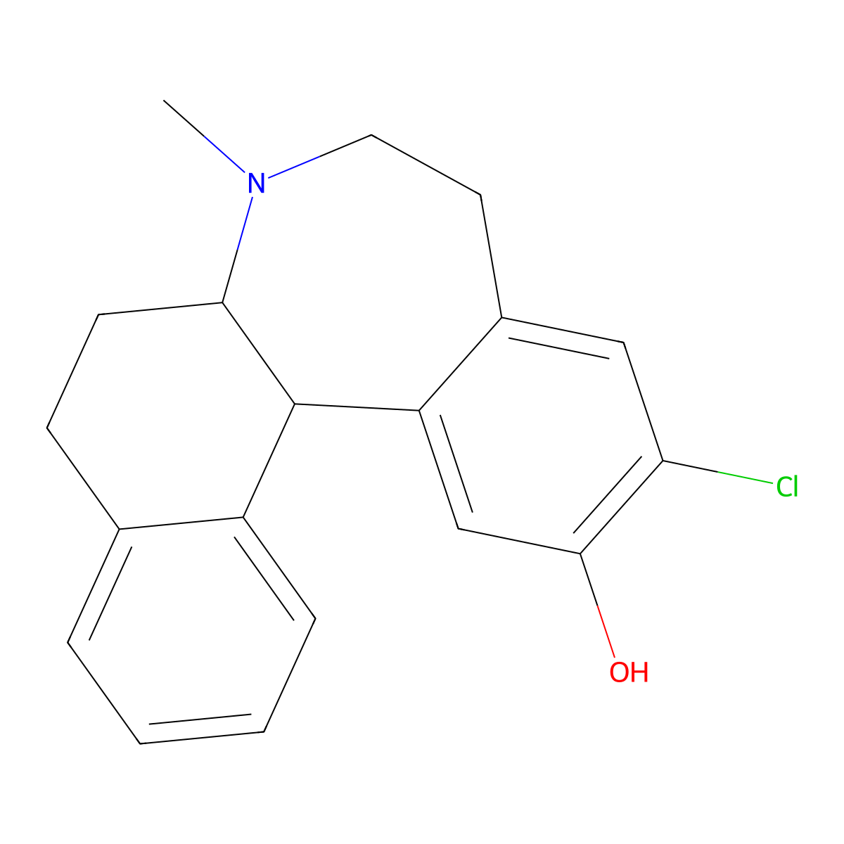 Ecopipam molecular structure, CAS 112108-01-7