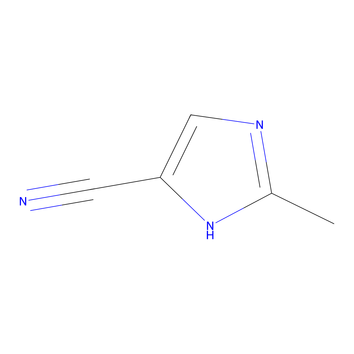 4-Cyano-2-methyl-1H-imidazole molecular structure, CAS 112108-86-8