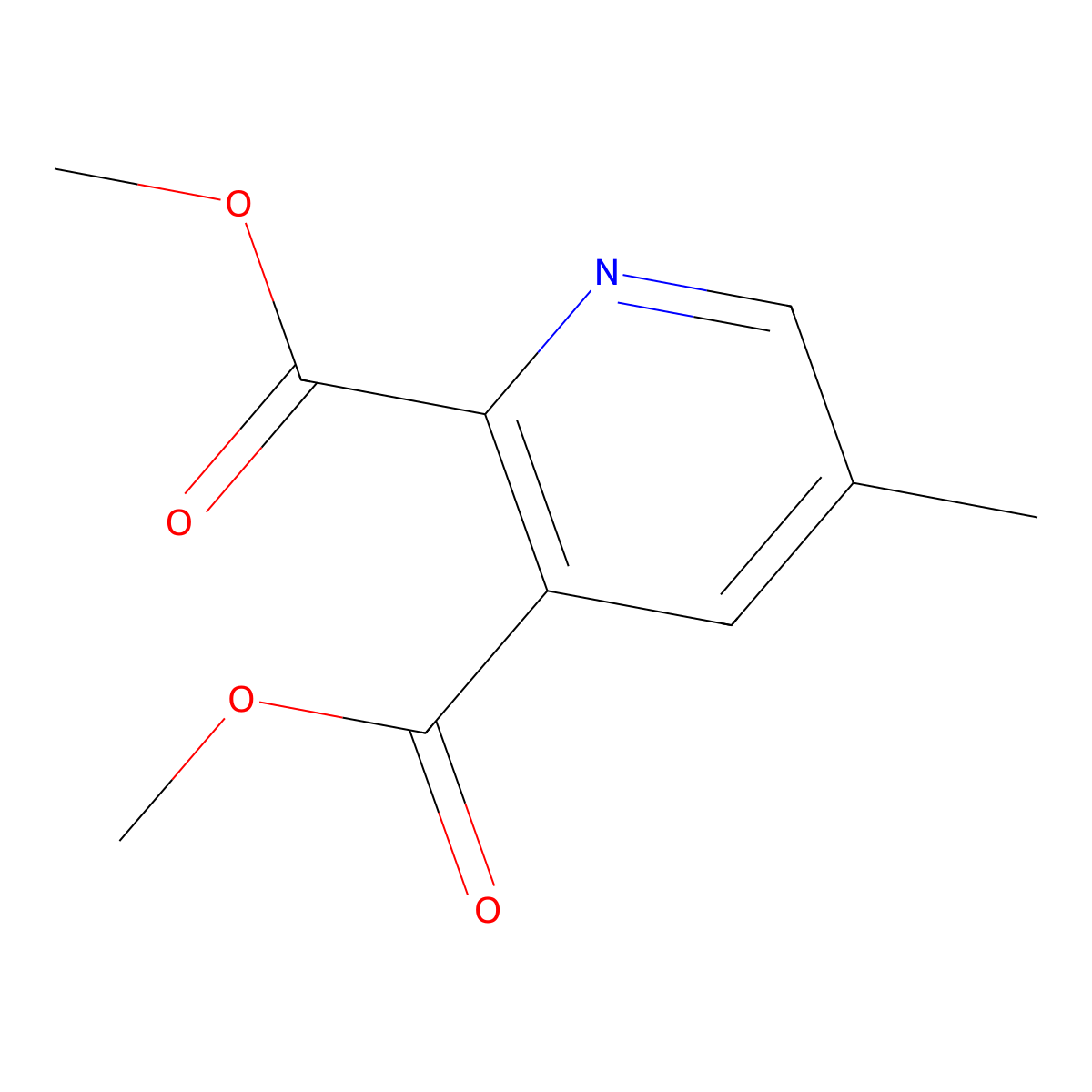 2,3-Pyridinedicarboxylic acid, 5-methyl-, 2,3-dimethyl ester molecular structure, CAS 112110-16-4