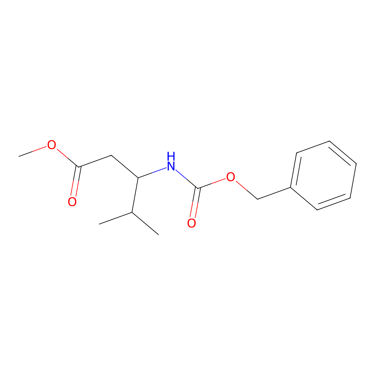 Methyl 3-(((benzyloxy)carbonyl)amino)-4-methylpentanoate molecular structure, CAS 112121-72-9