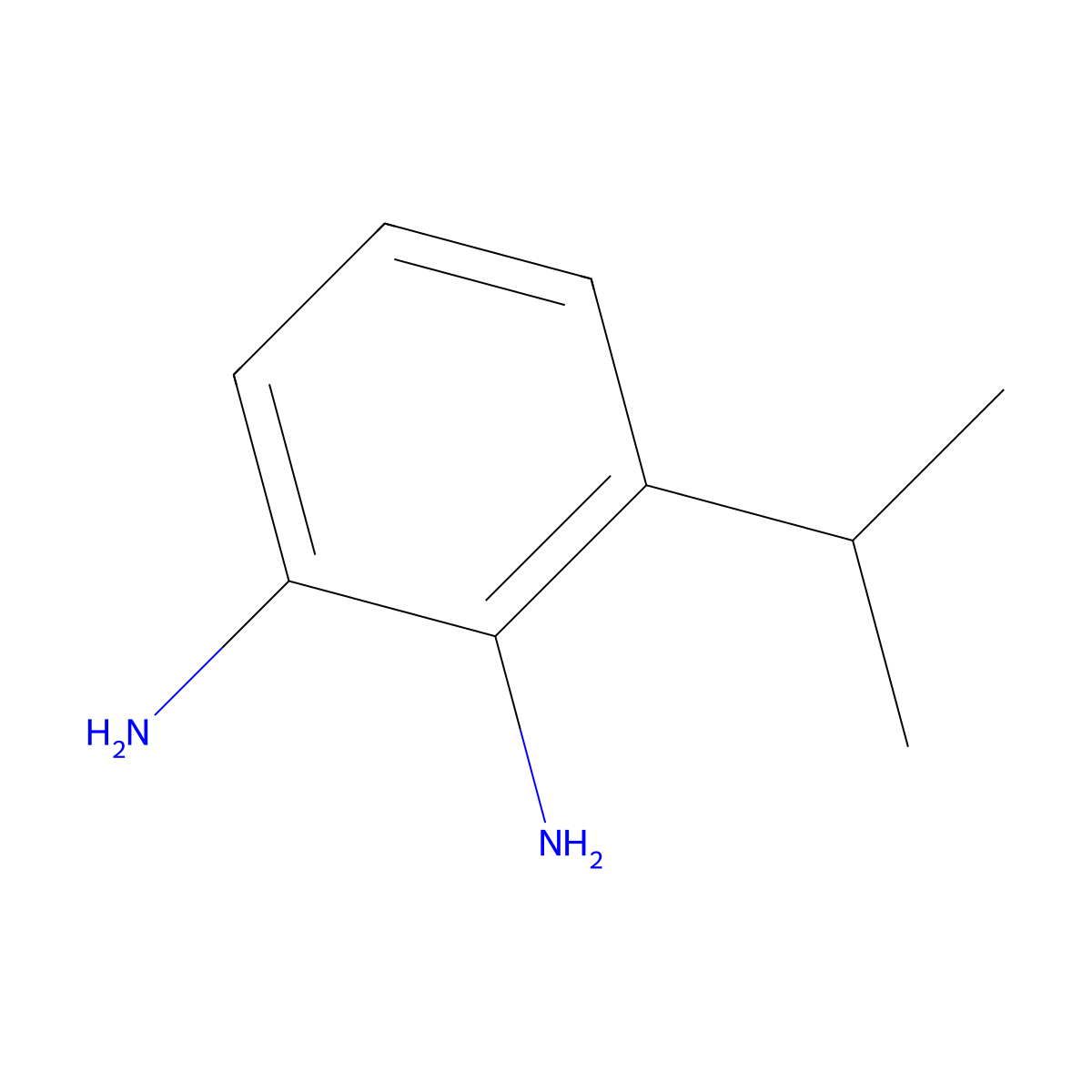 3-(Propan-2-yl)benzene-1,2-diamine molecular structure, CAS 112121-85-4