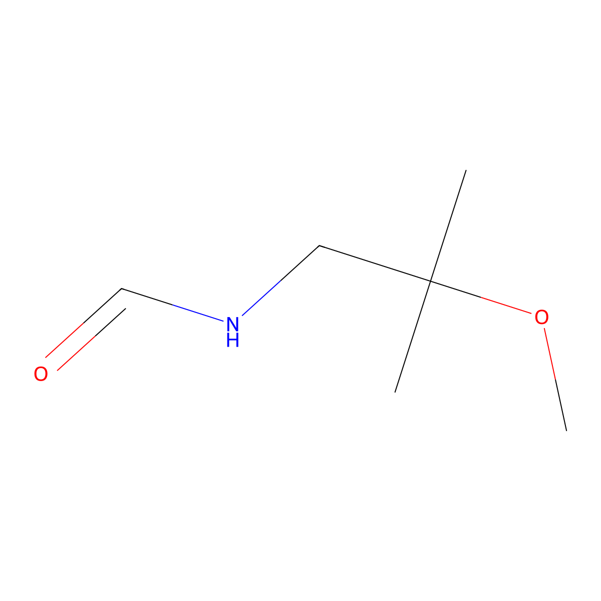 N-(2-Methoxy-2-methylpropyl)formamide molecular structure, CAS 112129-25-6