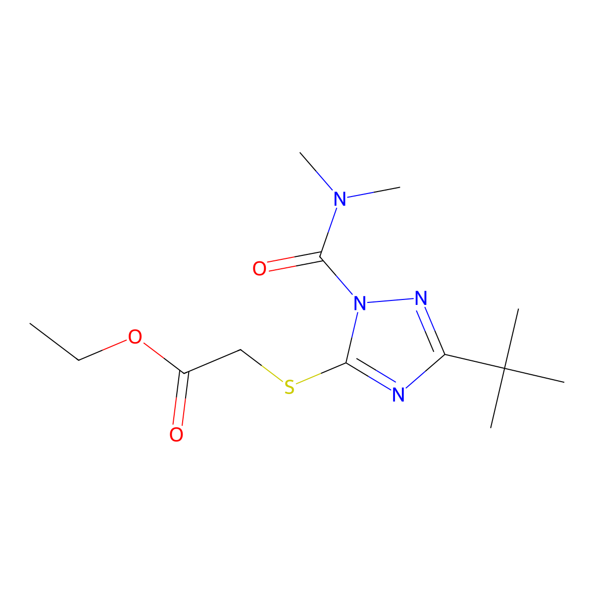 Triazamate molecular structure, CAS 112143-82-5