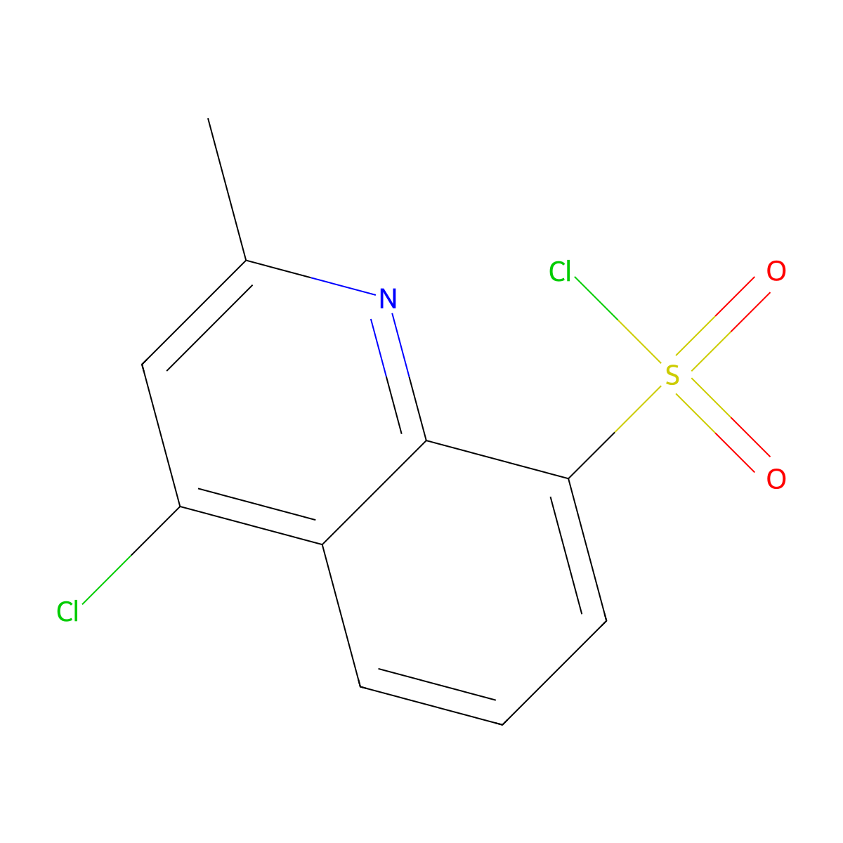 4-Chloro-2-methylquinoline-8-sulfonyl chloride molecular structure, CAS 1121527-69-2