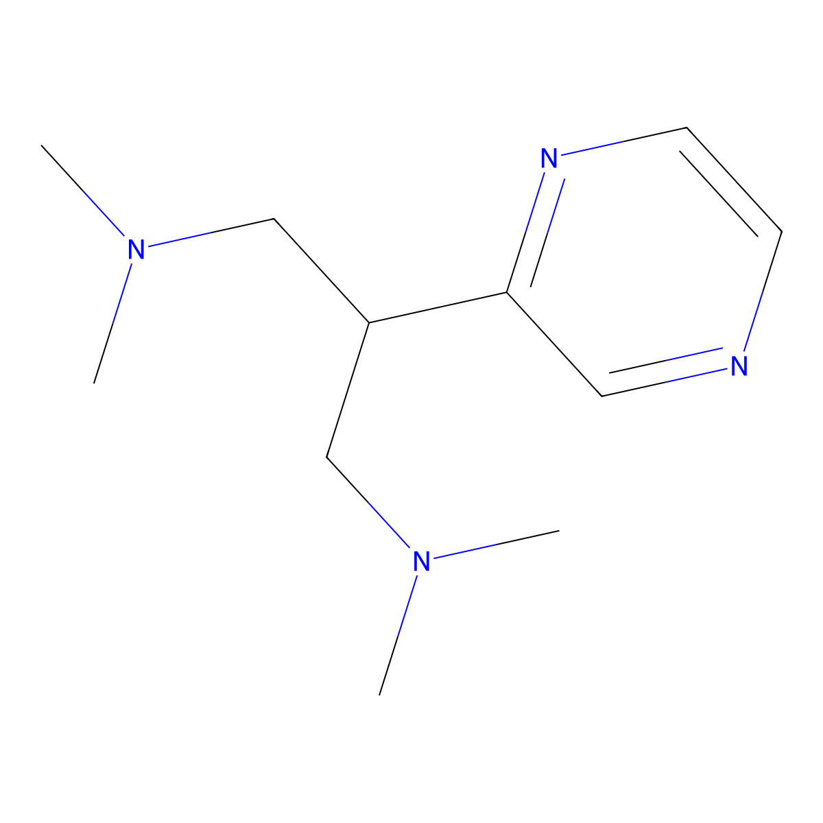 [3-(Dimethylamino)-2-(pyrazin-2-YL)propyl]dimethylamine molecular structure, CAS 112153-49-8