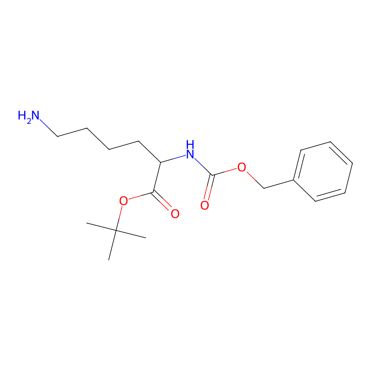 N2-[(Phenylmethoxy)carbonyl]-L-lysine tert-Butyl Ester molecular structure, CAS 112157-39-8