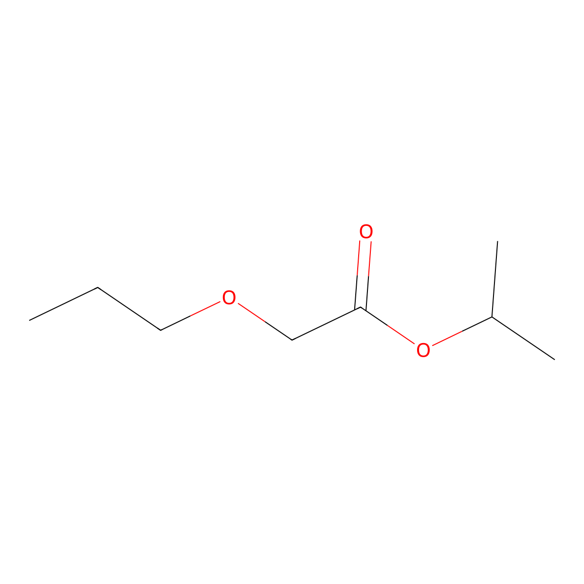 Isopropyl 2-propoxyacetate molecular structure, CAS 1121583-62-7