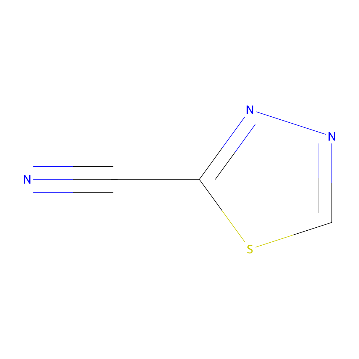 1,3,4-Thiadiazole-2-carbonitrile molecular structure, CAS 1121585-02-1