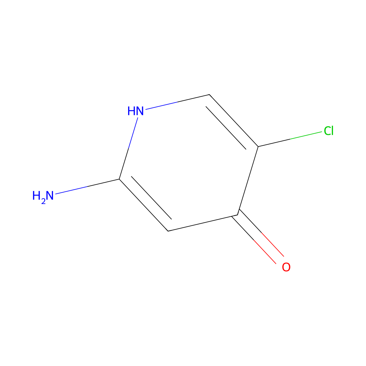 2-Amino-5-chloropyridin-4-ol molecular structure, CAS 1121585-12-3
